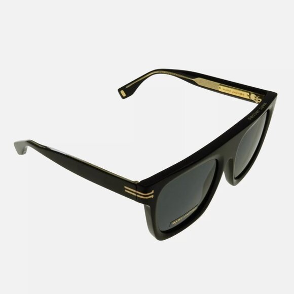 Marc Jacobs Black Gold Deco Sunglasses New
